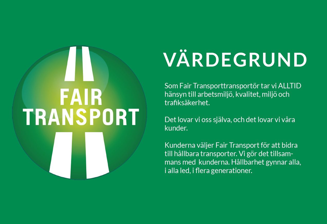 Värdegrund Fair Transport Värdegrund Fair Transport